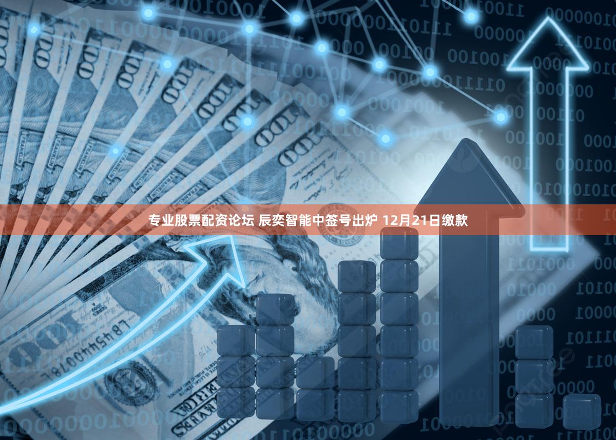 专业股票配资论坛 辰奕智能中签号出炉 12月21日缴款