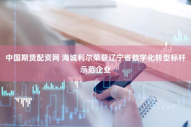 中国期货配资网 海城利尔荣获辽宁省数字化转型标杆示范企业