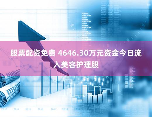 股票配资免费 4646.30万元资金今日流入美容护理股