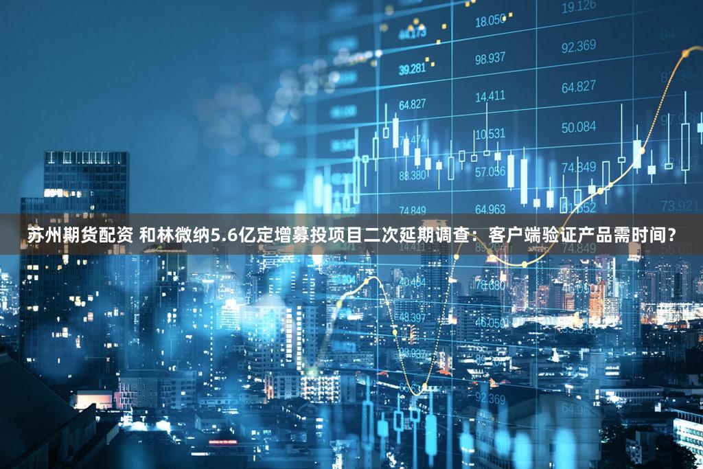 苏州期货配资 和林微纳5.6亿定增募投项目二次延期调查：客户端验证产品需时间？