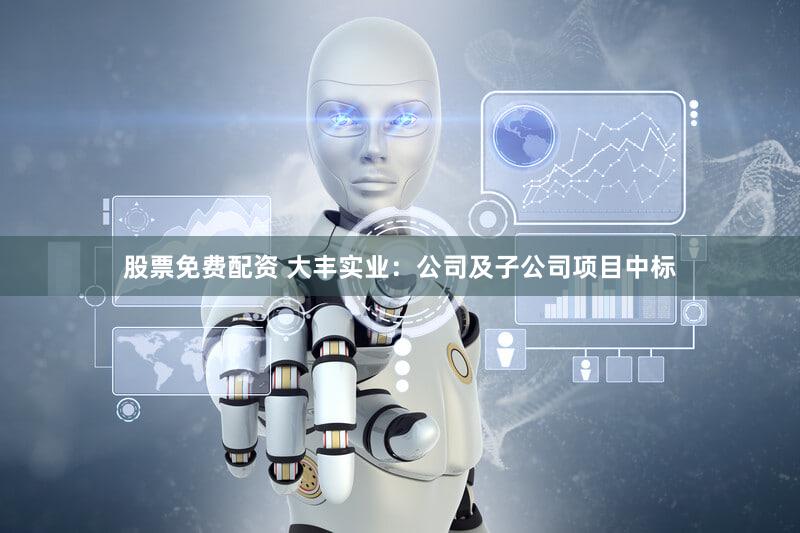 股票免费配资 大丰实业：公司及子公司项目中标