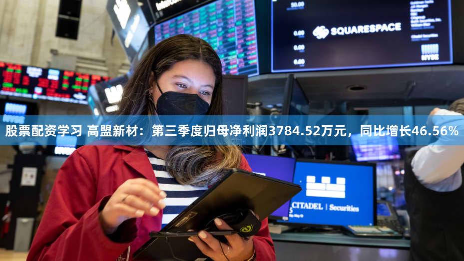 股票配资学习 高盟新材：第三季度归母净利润3784.52万元，同比增长46.56%