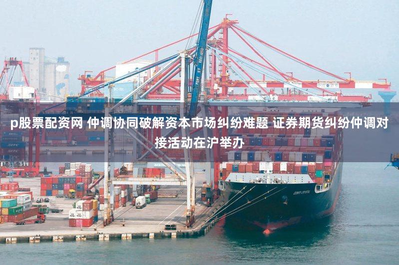 p股票配资网 仲调协同破解资本市场纠纷难题 证券期货纠纷仲调对接活动在沪举办