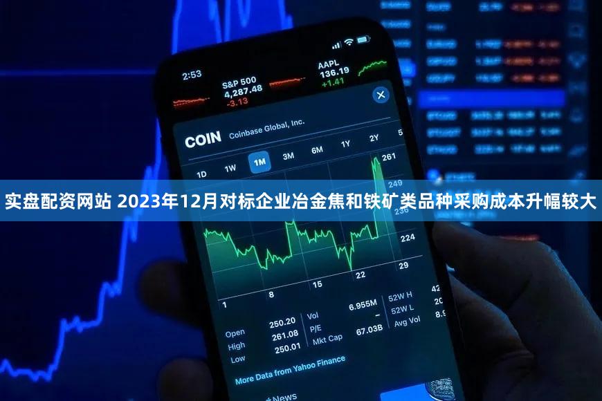 实盘配资网站 2023年12月对标企业冶金焦和铁矿类品种采购成本升幅较大